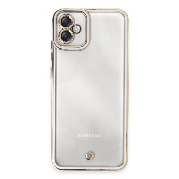 Newface Samsung Galaxy A04E Kılıf Liva Lens Silikon - Beyaz