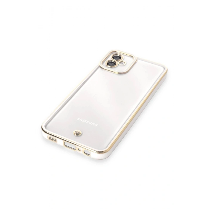 Newface Samsung Galaxy A04E Kılıf Liva Lens Silikon - Beyaz
