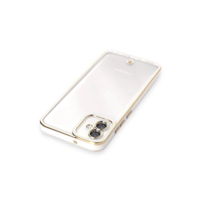 Newface Samsung Galaxy A04E Kılıf Liva Lens Silikon - Beyaz