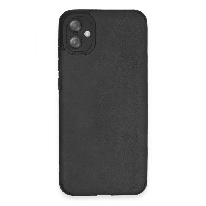 Newface Samsung Galaxy A04E Kılıf Loop Deri Silikon - Siyah