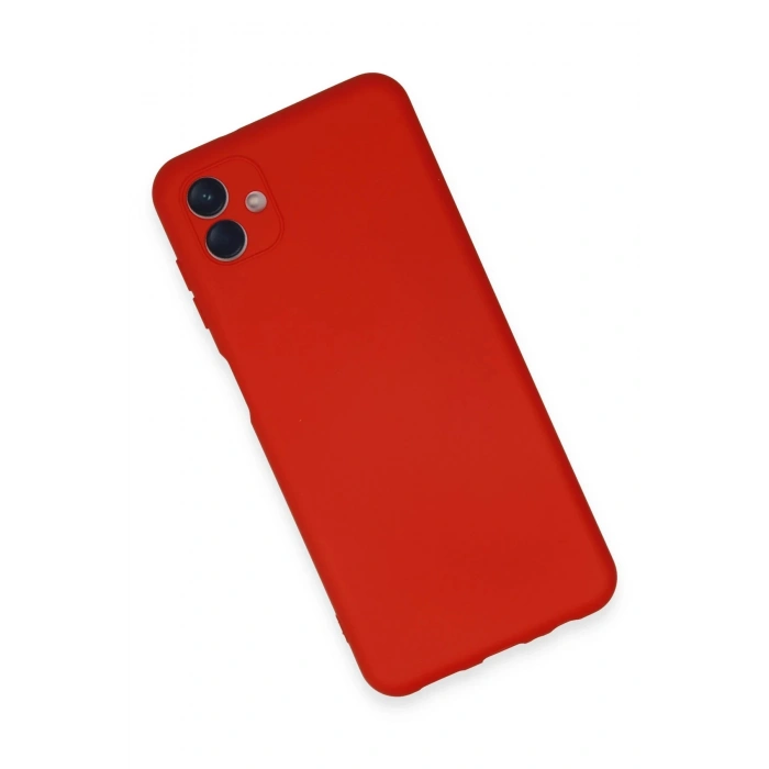 Newface Samsung Galaxy A04E Kılıf Nano içi Kadife Silikon - Kırmızı