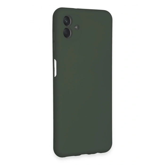 Newface Samsung Galaxy A04E Kılıf Nano içi Kadife Silikon - Koyu Yeşil