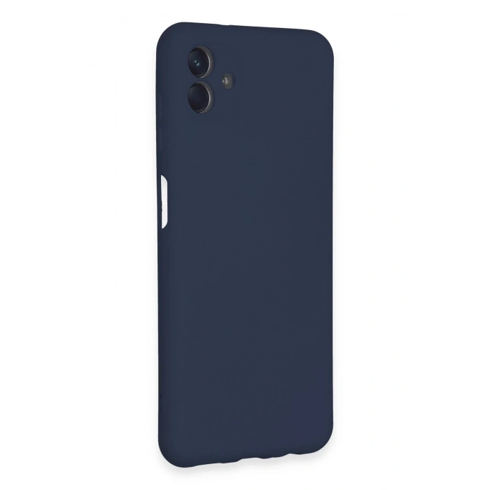 Newface Samsung Galaxy A04E Kılıf Nano içi Kadife Silikon - Lacivert