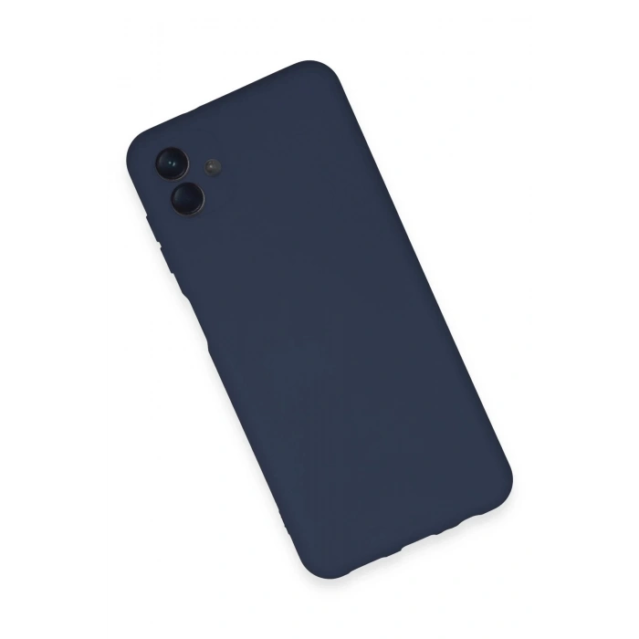 Newface Samsung Galaxy A04E Kılıf Nano içi Kadife Silikon - Lacivert
