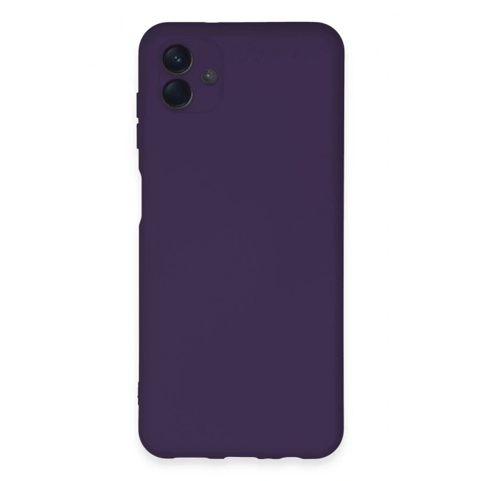 Newface Samsung Galaxy A04E Kılıf Nano içi Kadife Silikon - Mor