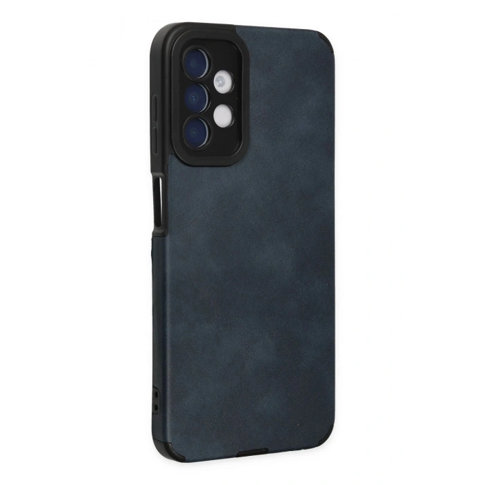 Newface Samsung Galaxy A04S Kılıf Loop Deri Silikon - Lacivert