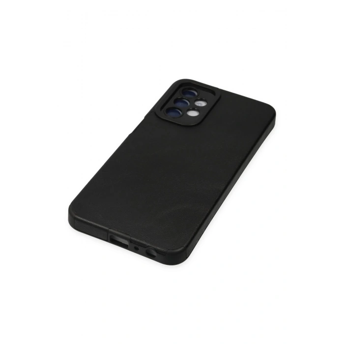 Newface Samsung Galaxy A04S Kılıf Loop Deri Silikon - Siyah