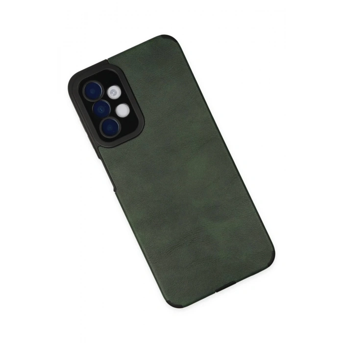 Newface Samsung Galaxy A04S Kılıf Loop Deri Silikon - Yeşil