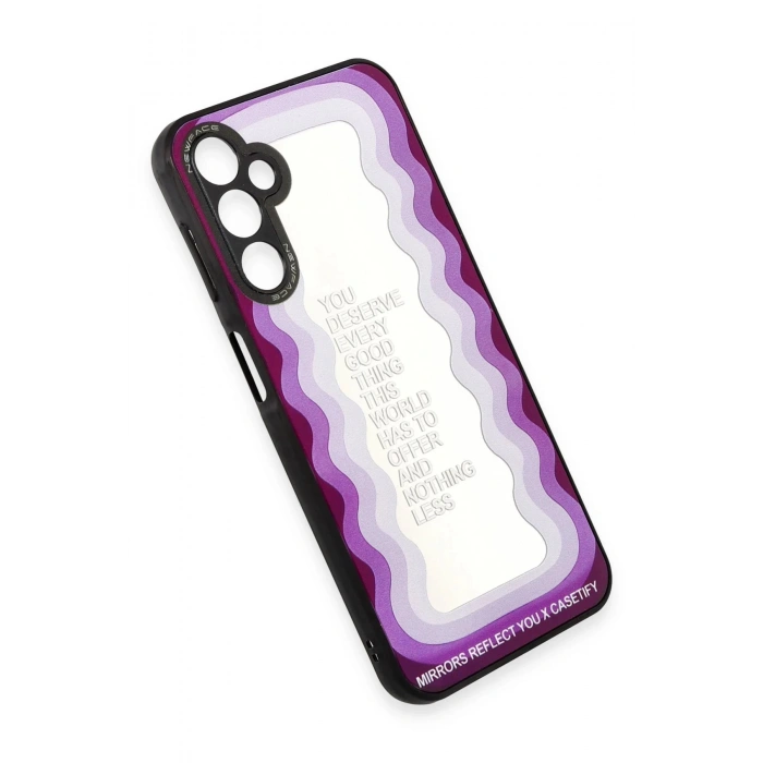 Newface Samsung Galaxy A04S Kılıf Mirror Desenli Kapak - Mirror - 5