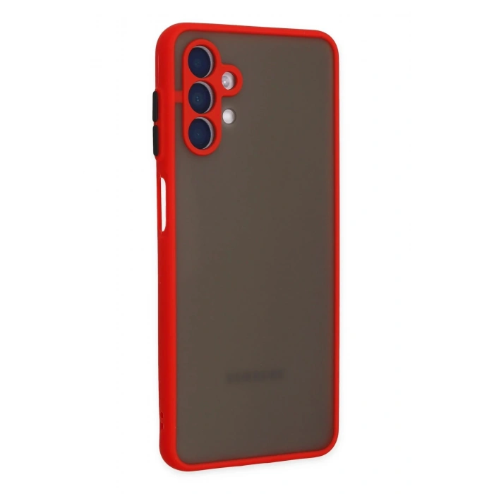 Newface Samsung Galaxy A04S Kılıf Montreal Silikon Kapak - Kırmızı