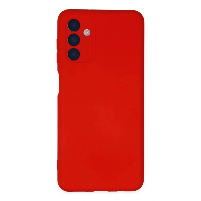 Newface Samsung Galaxy A04S Kılıf Nano içi Kadife Silikon - Kırmızı