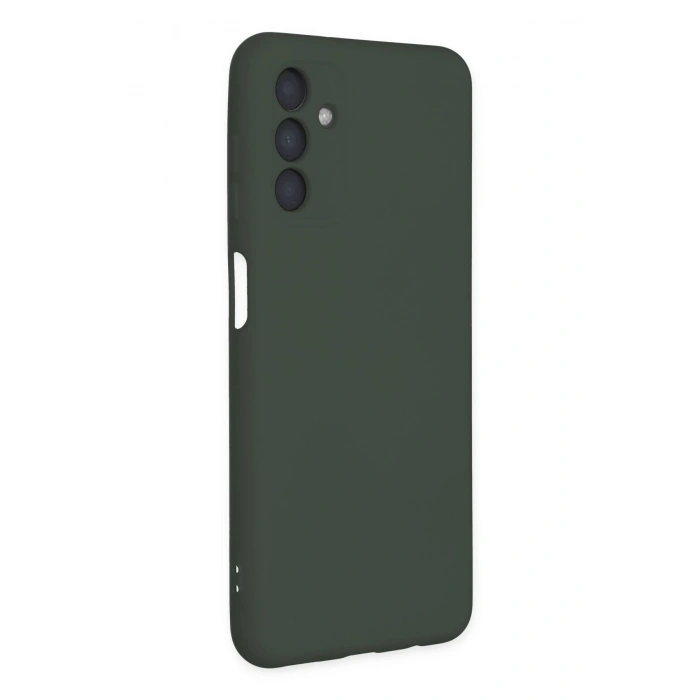 Newface Samsung Galaxy A04S Kılıf Nano içi Kadife Silikon - Koyu Yeşil