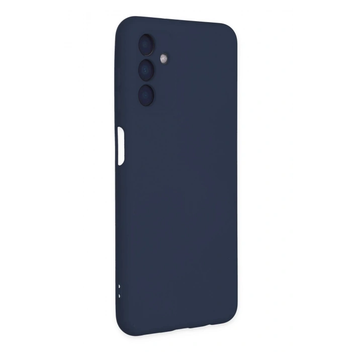 Newface Samsung Galaxy A04S Kılıf Nano içi Kadife Silikon - Lacivert