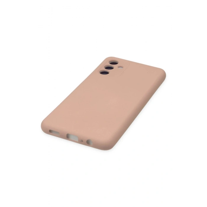 Newface Samsung Galaxy A04S Kılıf Nano içi Kadife Silikon - Pudra