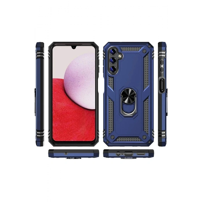 Newface Samsung Galaxy A04S Kılıf Sofya Yüzüklü Silikon Kapak - Rose