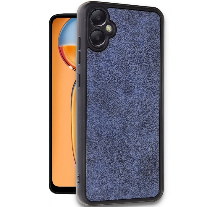 Newface Samsung Galaxy A05 Kılıf Aras Deri Kapak - Lacivert