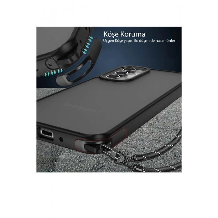 Newface Samsung Galaxy A05 Kılıf Elegant Kapak - Açık Mavi