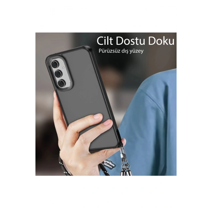 Newface Samsung Galaxy A05 Kılıf Elegant Kapak - Açık Mavi