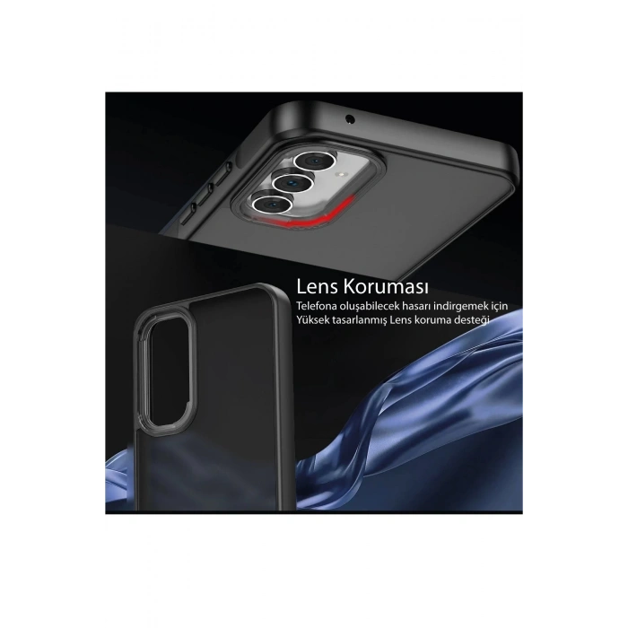 Newface Samsung Galaxy A05 Kılıf Elegant Kapak - Açık Mavi