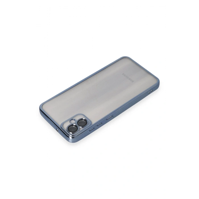 Newface Samsung Galaxy A05 Kılıf Razer Lensli Silikon - Lacivert