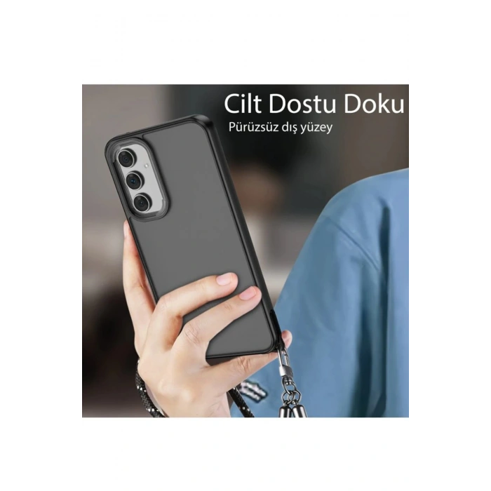 Newface Samsung Galaxy A05S Kılıf Elegant Kapak - Derin Mor