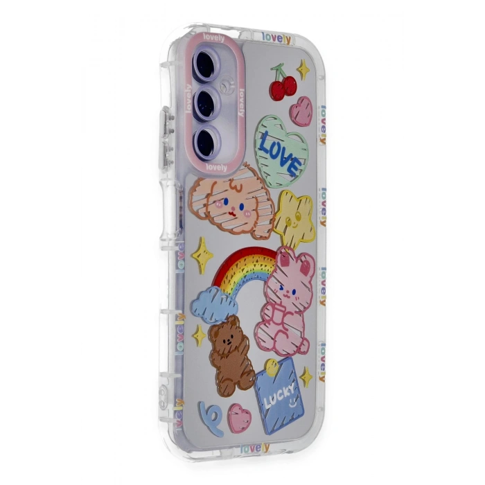 Newface Samsung Galaxy A05S Kılıf Reflexion Desenli Kapak - Desen 4