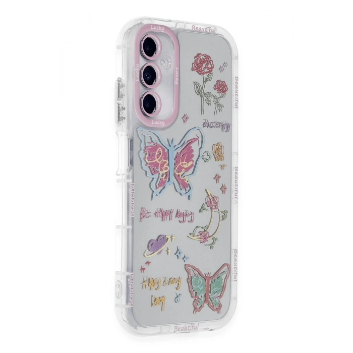 Newface Samsung Galaxy A05S Kılıf Reflexion Desenli Kapak - Desen 8