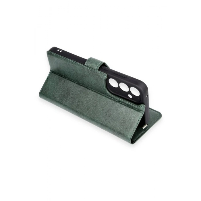 Newface Samsung Galaxy A05S Kılıf Trend S Plus Kapaklı Kılıf - Yeşil