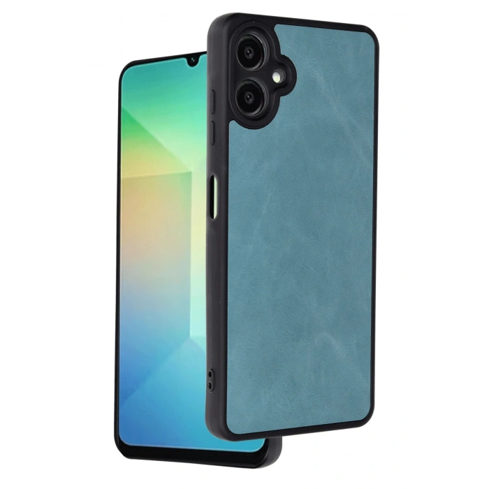 Newface Samsung Galaxy A06 Kılıf Aras Deri Kapak - Açık Yeşil