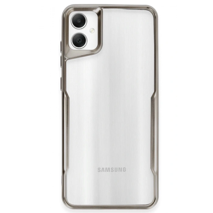 Newface Samsung Galaxy A06 Kılıf Boyi Silikon Kapak - Titan Gri