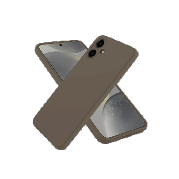 Newface Samsung Galaxy A06 Kılıf First Silikon - Kahverengi