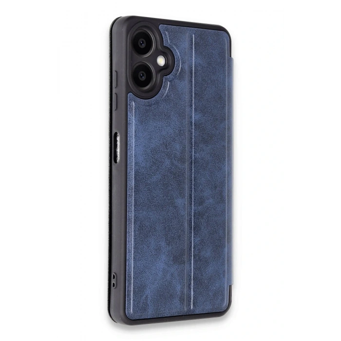 Newface Samsung Galaxy A06 Kılıf Flip Cover - Lacivert
