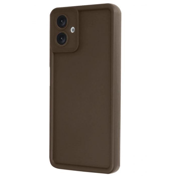 Newface Samsung Galaxy A06 Kılıf Viera Silikon - Kahverengi