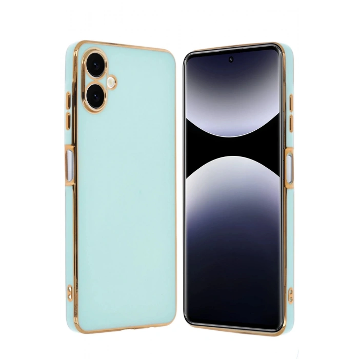 Newface Samsung Galaxy A06 Kılıf Volet Silikon - Açık Yeşil