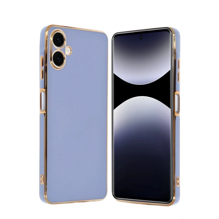 Newface Samsung Galaxy A06 Kılıf Volet Silikon - Mavi