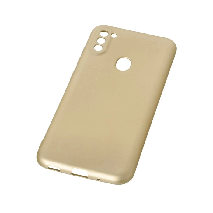 Newface Samsung Galaxy A11 Kılıf First Silikon - Gold