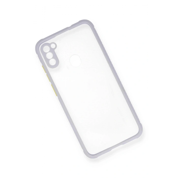 Newface Samsung Galaxy A11 Kılıf Miami Şeffaf Silikon - Lila