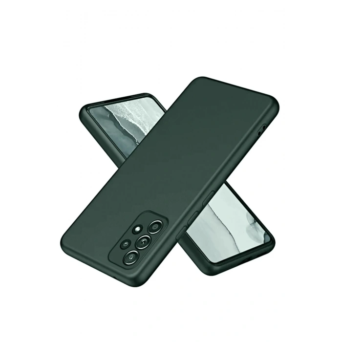 Newface Samsung Galaxy A13 4G Kılıf First Silikon - Koyu Yeşil