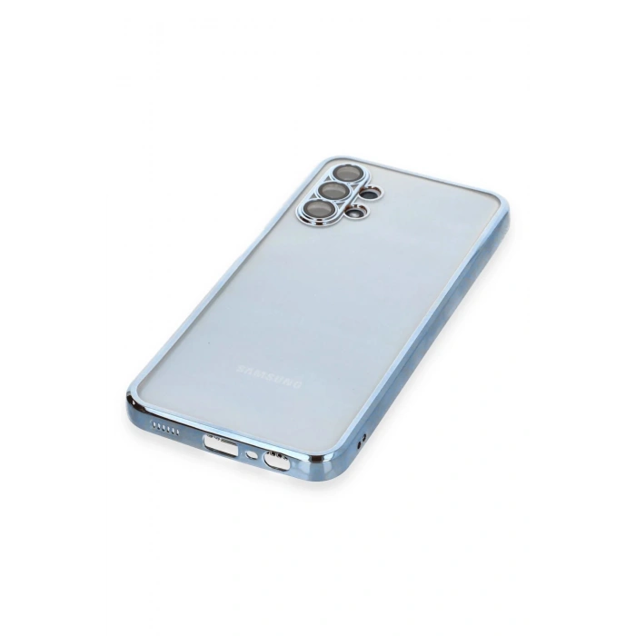 Newface Samsung Galaxy A13 4G Kılıf Razer Lensli Silikon - Açık Mavi