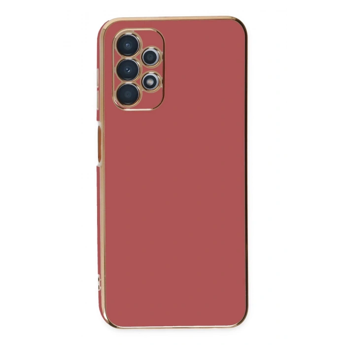 Newface Samsung Galaxy A13 4G Kılıf Volet Silikon - Kırmızı