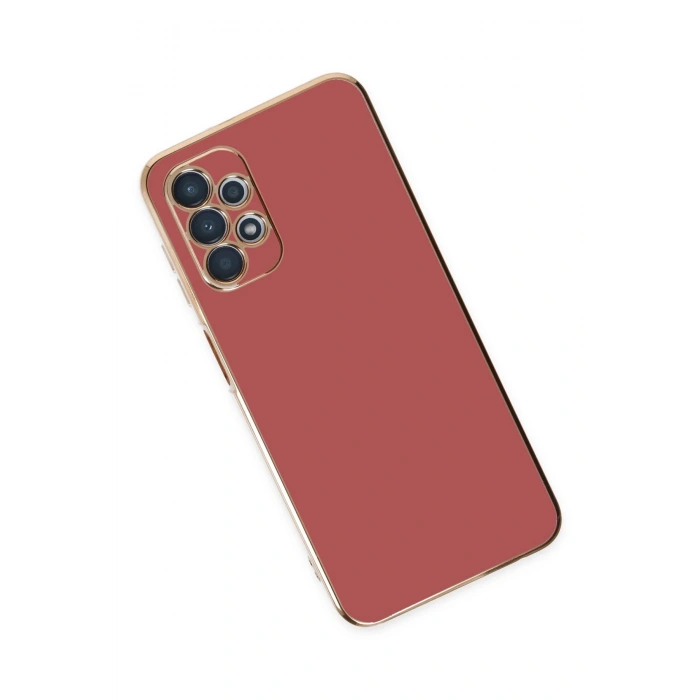 Newface Samsung Galaxy A13 4G Kılıf Volet Silikon - Kırmızı