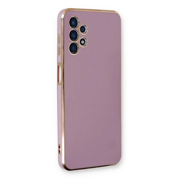 Newface Samsung Galaxy A13 4G Kılıf Volet Silikon - Mor