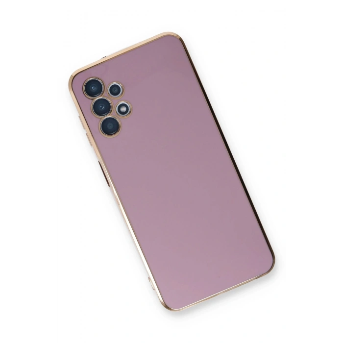 Newface Samsung Galaxy A13 4G Kılıf Volet Silikon - Mor