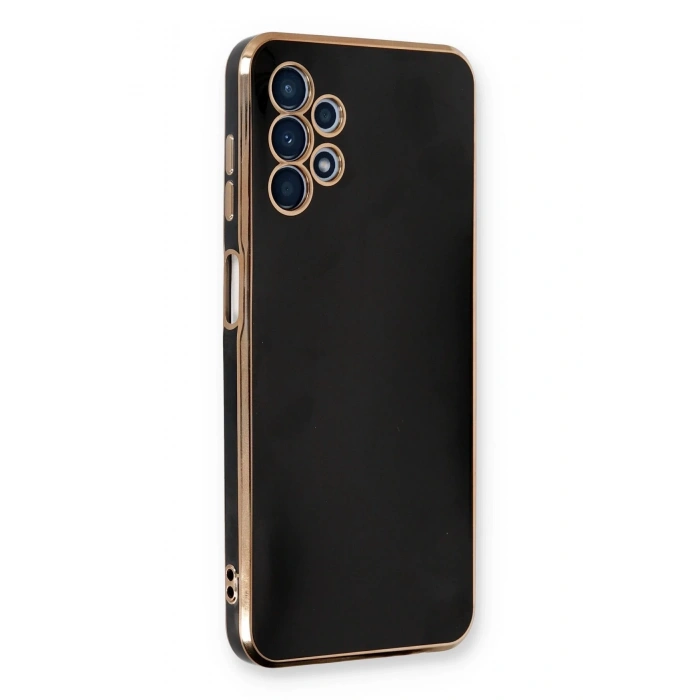 Newface Samsung Galaxy A13 4G Kılıf Volet Silikon - Siyah