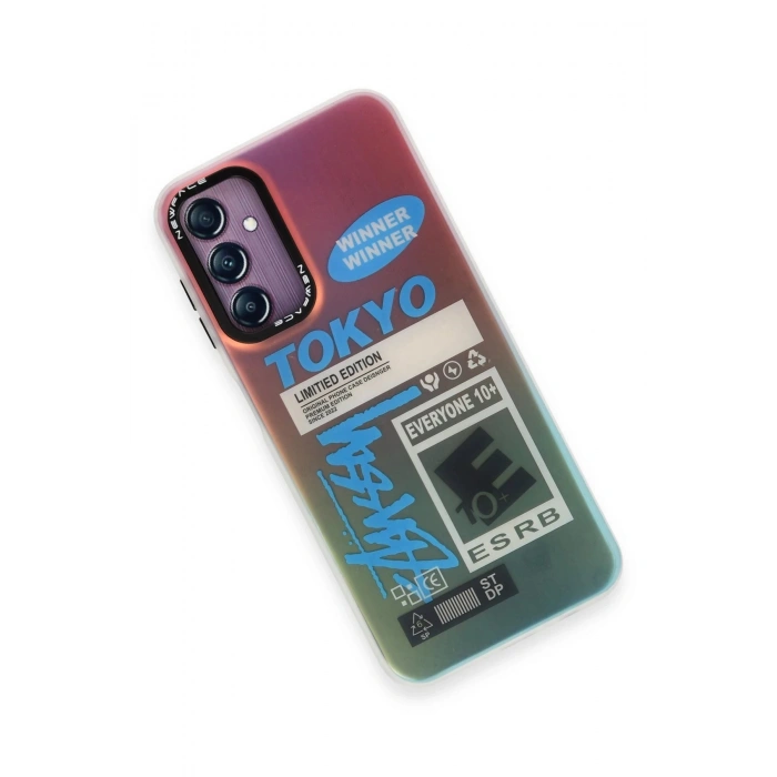 Newface Samsung Galaxy A14 4G Kılıf Estoril Desenli Kapak - Estoril - 1