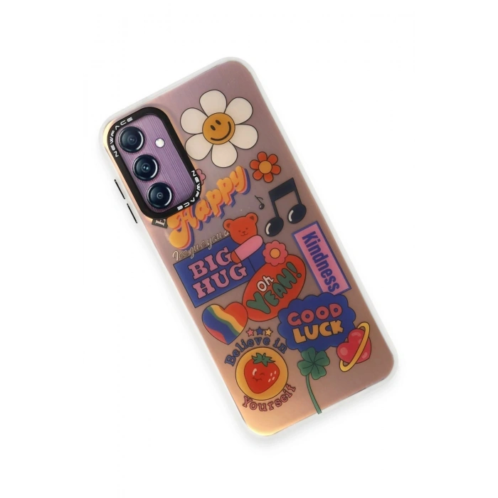 Newface Samsung Galaxy A14 4G Kılıf Estoril Desenli Kapak - Estoril - 15