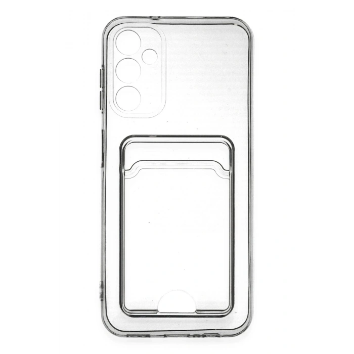 Newface Samsung Galaxy A14 4G Kılıf Kart Şeffaf Silikon - Şeffaf