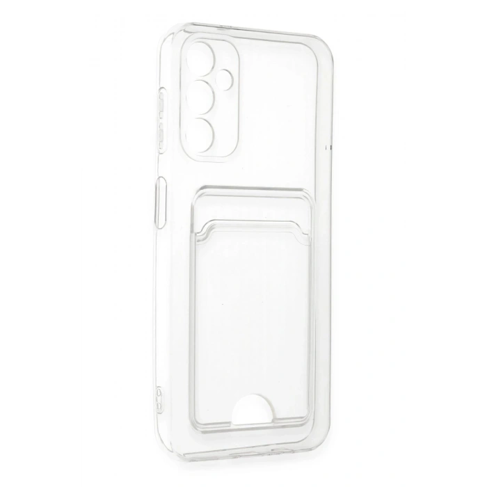 Newface Samsung Galaxy A14 4G Kılıf Kart Şeffaf Silikon - Şeffaf