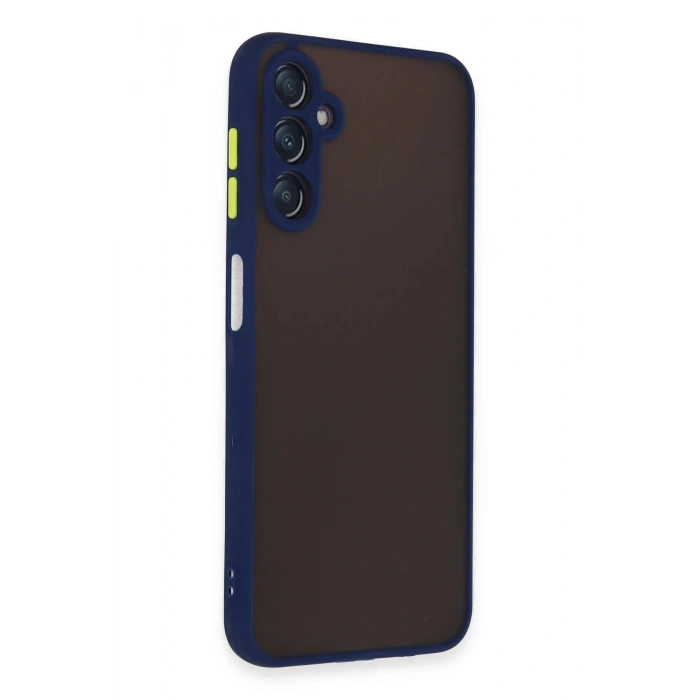 Newface Samsung Galaxy A14 4G Kılıf Montreal Silikon Kapak - Lacivert