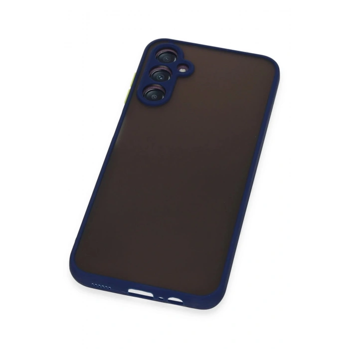 Newface Samsung Galaxy A14 4G Kılıf Montreal Silikon Kapak - Lacivert